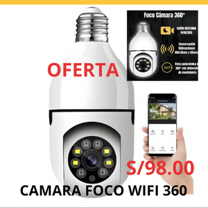 CÁMARA FOCO WIFI 360° HD + DELIVERY GRATIS