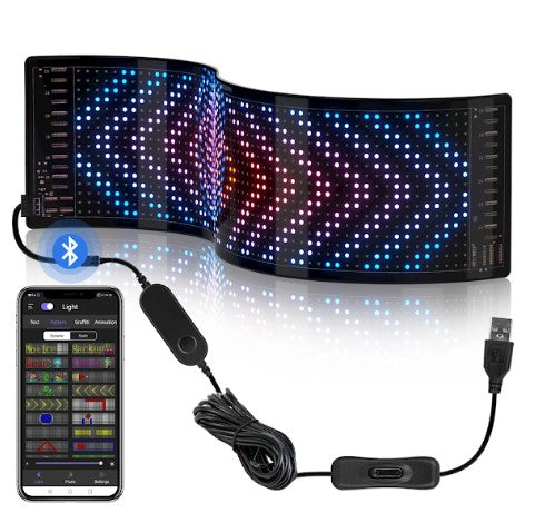 PANTALLA LED FLEXIBLE FLUXILED- MULTICOLOR -BLUETOOTH+DELIVERY GRATIS