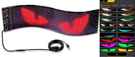 PANTALLA LED FLEXIBLE FLUXILED- MULTICOLOR -BLUETOOTH+DELIVERY GRATIS