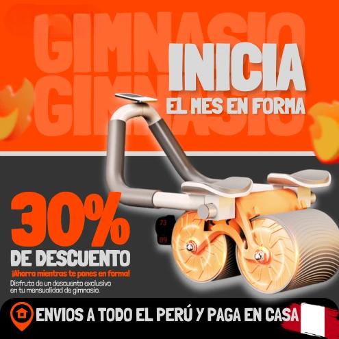 RODILLO ABDOMINAL  PREMIUM + CRONOMETRO -DELIVERY GRATIS