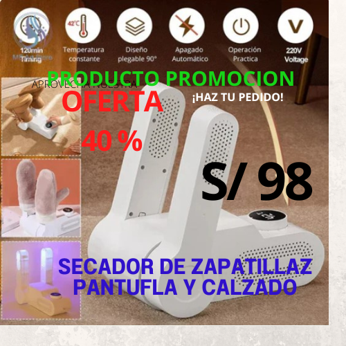 SECADOR DE ZAPATILLAS ELÉCTRICO + DELIVERY GRATIS