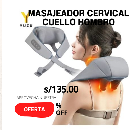 MASAJEADOR CERVICAL CUELLO HOMBRO CUERPO PREMIUM