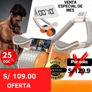 RODILLO ABDOMINAL  PREMIUM + CRONOMETRO -DELIVERY GRATIS